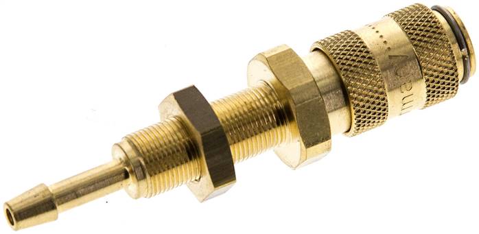 Schott-Schnellkupplung (NW2,7) 3mm Schlauch, Messing