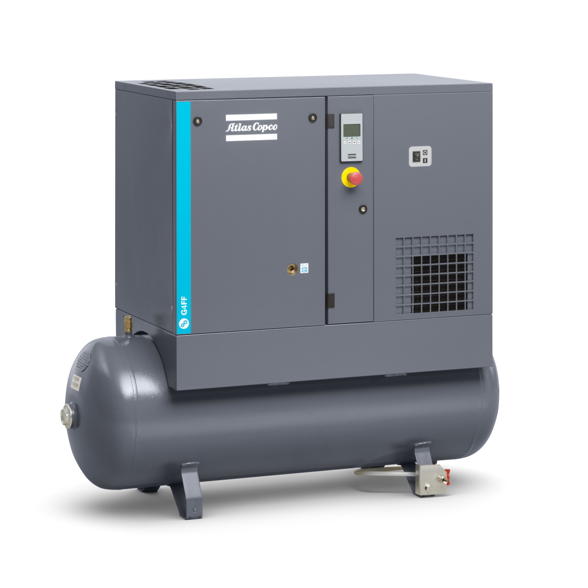 Atlas Copco Schraubenkompressor G 4 FF - 10 bar inkl. Kältetrockner und Behälter