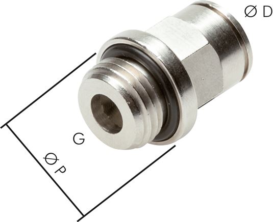 Gerader Steckanschluss M 5-4mm, IQS-MSV (Standard)