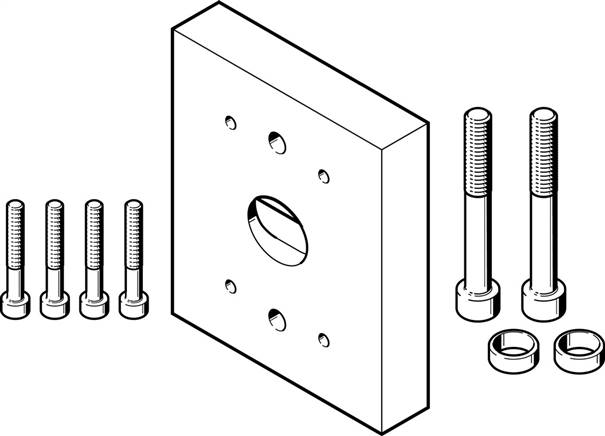 FESTO DHAA-G-H2-25-B6-40 (2436852) Adapterbausatz