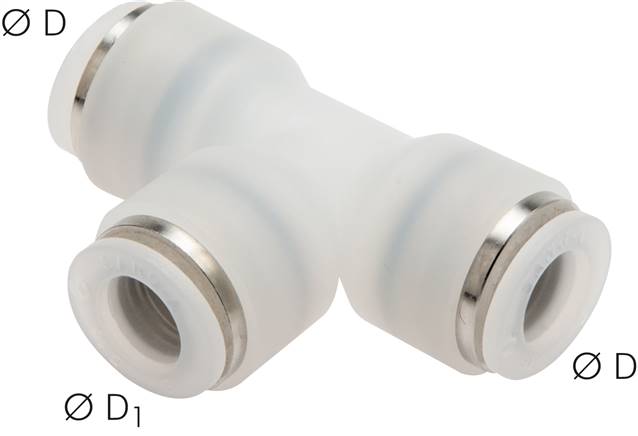 T-Steckanschluss 8mm-6mm, IQS-PVDF