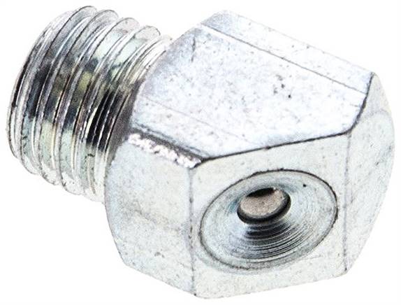 45° Trichterschmiernippel, M 8x1 (konisch), Stahl verzinkt