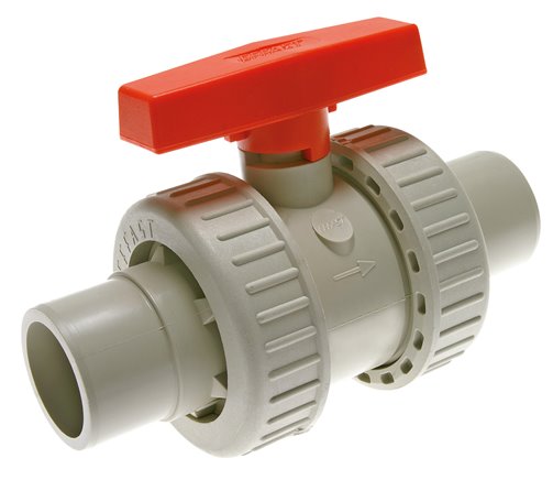 Schweißstutzen-Kugelhahn, PP-H / FKM, 20mm (Industrieausf.)