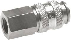 Schnellkupplung (NW5) G 3/8"(IG), 1.4404, für Stecker beidseitig absperrend