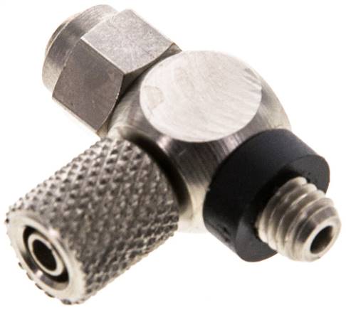 Drosselrückschlagventil M 5-4,3 x 3mm, abluftregelnd (B), Messing