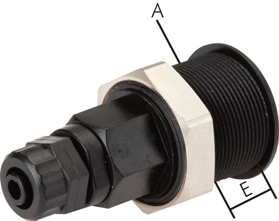 Abreiß-Schnellkupplung (NW5) 6x4mm Schlauch, POM
