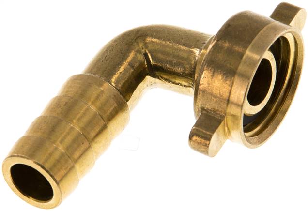 2/3-Schlauchtülle, mit Mutter G 1/2"-13 (1/2")mm, Winkel 90°