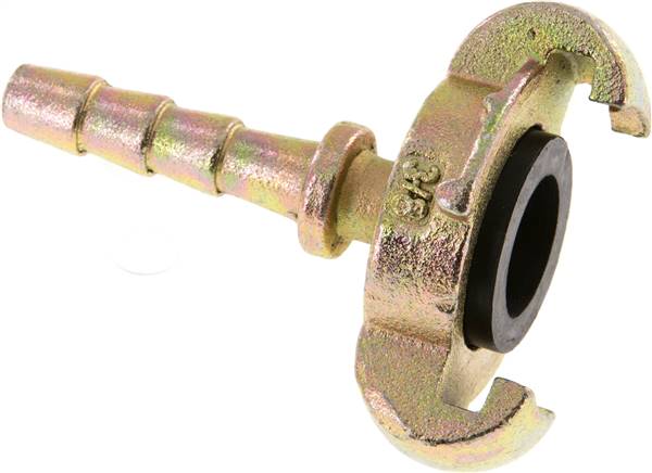 Kompressorkupplung 10 (3/8") mm Schlauch m. Sicherungsbund