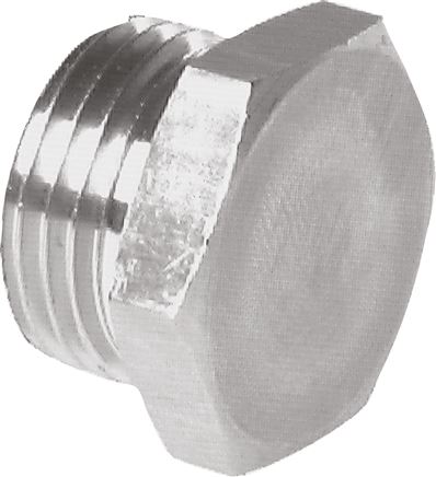 Verschlussstopfen Außenskt. G 3/4", V4A, flach