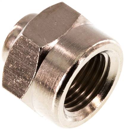 Muffe G 1/8"-M 5, Messing vernickelt