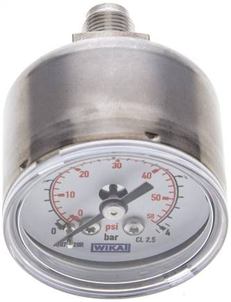 ES-Manometer waagerecht, 40mm, 0 - 4 bar, G 1/8"