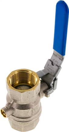 Messing-Kugelhahn mit Entlüftungsbohrung G 1-1/4", PN 14