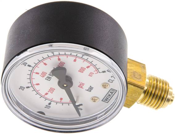 Manometer senkrecht (KU/Ms), 50mm, 0 bis 60 bar, G 1/4"