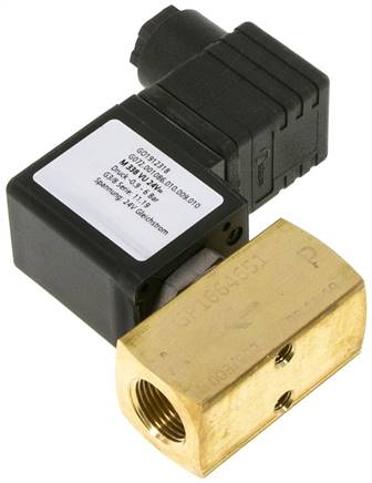 3/2-Wege Vakuumventil (NC), G 3/8", -0,9 bis 6bar, 24 V=