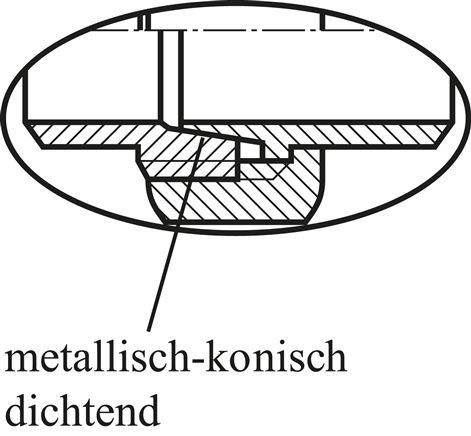 Winkel-Verschraubung konisch dichtend Rp 3" (IG)