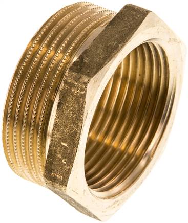Reduziernippel G 1-1/2"(AG)-G 1-1/4"(IG), Messing