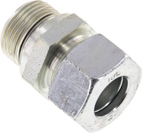 Gerade Schneidringverschr. G 3/4"-18 L (M26x1,5), Stahl verzinkt, Dichtung FKM