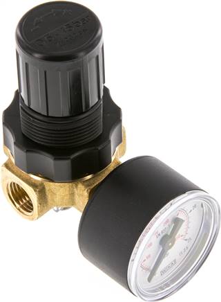 Mini-Druckregler G 1/4", 0,5 - 16 bar, nicht rücksteuerbar