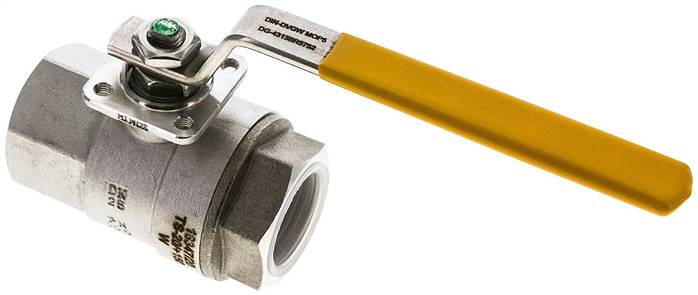 Edelstahl-Kugelhahn, Rp 1", -0,9 bis 20bar, für Sauerstoff (Industrie)