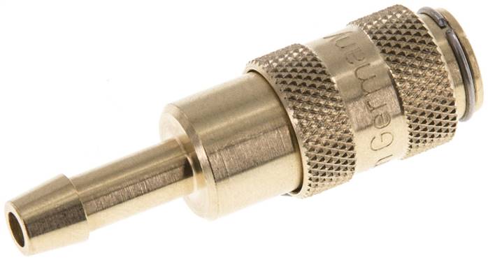 Schnellkupplung (NW2,7) 4mm Schlauch, Messing