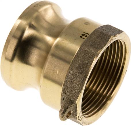 Kamlock-Stecker (A) Rp 1-1/2"(IG), Messing