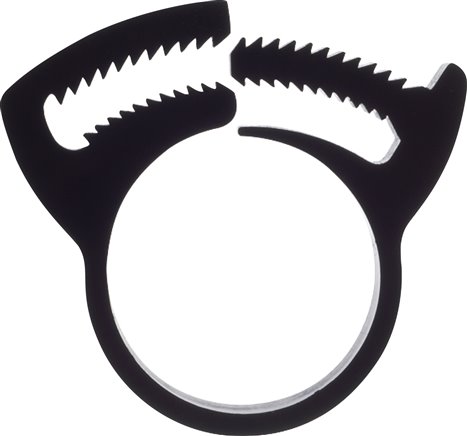 Schnapp-Schlauchschelle, Nylon, 6,5 - 8mm