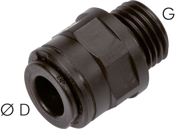 Gerader Steckanschluss G 3/8"-8mm, IQS-FDA
