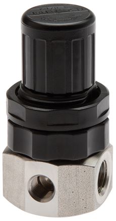Edelstahl-Druckregler G 1/4", 0,5 - 6bar (nicht rücksteuerbar)