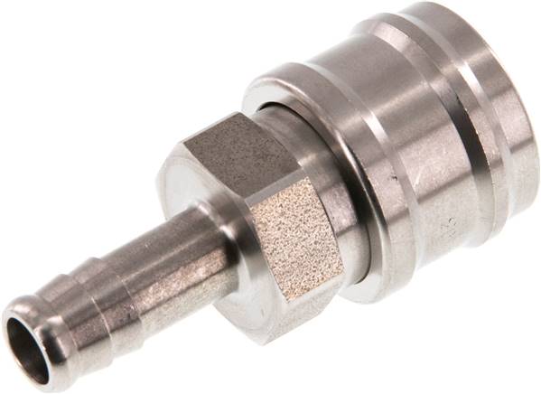 Schnellkupplung (NW7,2) 10mm Schlauch, Edelstahl