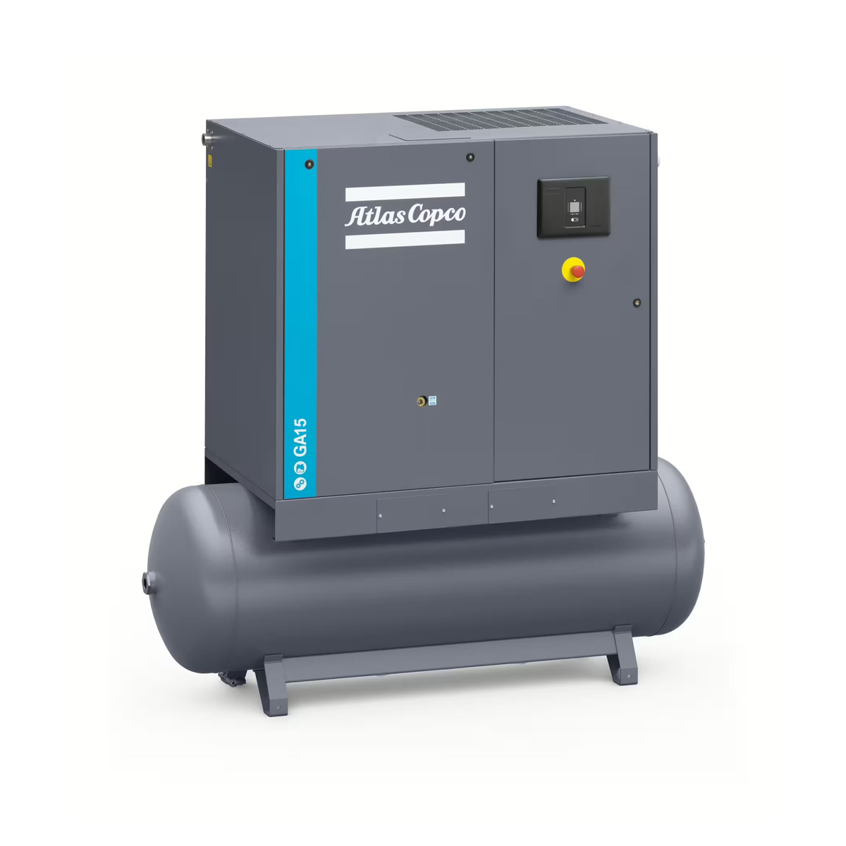 Atlas Copco Schraubenkompressor GA 15 - 10 bar Pack TM inkl. Behälter 500 L