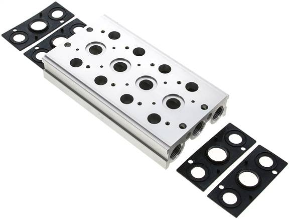 Reihenleiste (4-fach) für SF5000 (5/2 und 5/3-Wege)