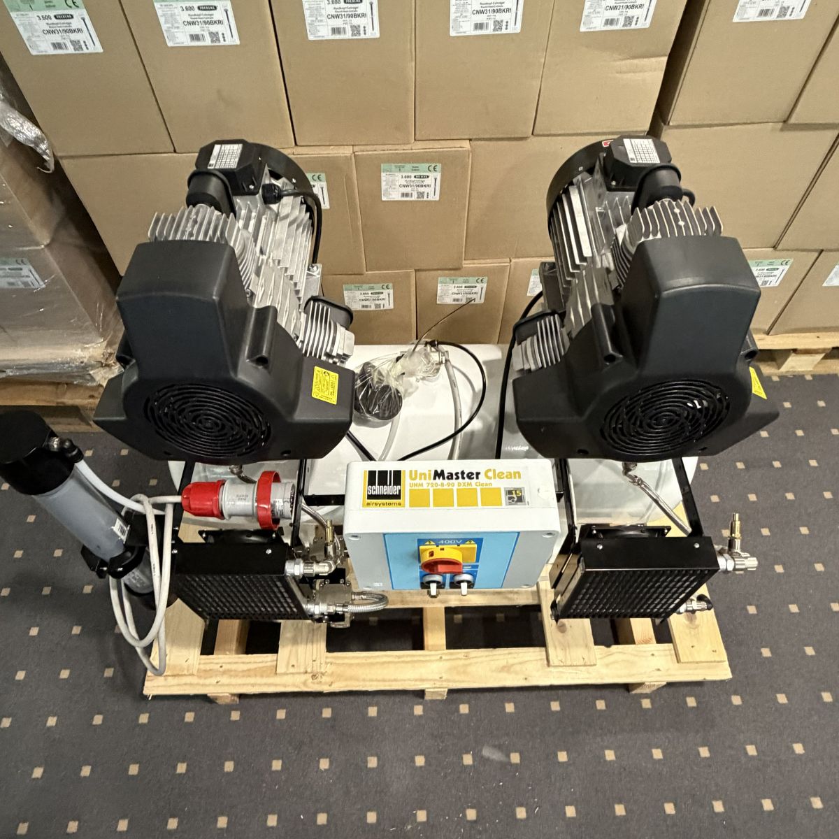 Schneider-Kompressor UNM 720-8-90 DXM Clean - Ölfrei inklusive Membrantrockner H362010 DGKH362010