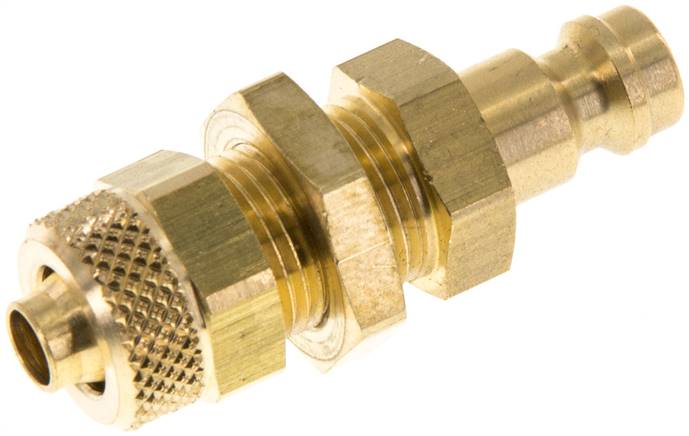 Schott-Kupplungsstecker (NW5) 8x6mm Schlauch, Messing