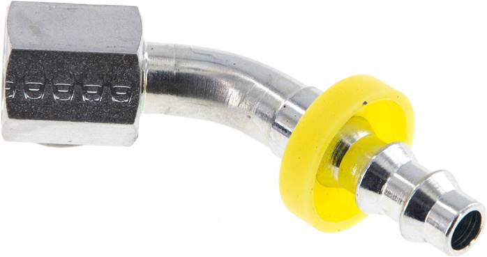 45°-Steckanschluss 6 L Überwurfmutter, 6,4mm GSP-Schl