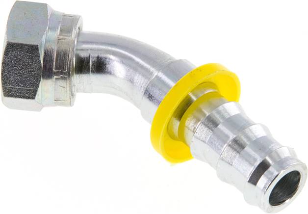 45°-Steckanschluss 15 L Überwurfmutter, 15,9mm GSP-Schl