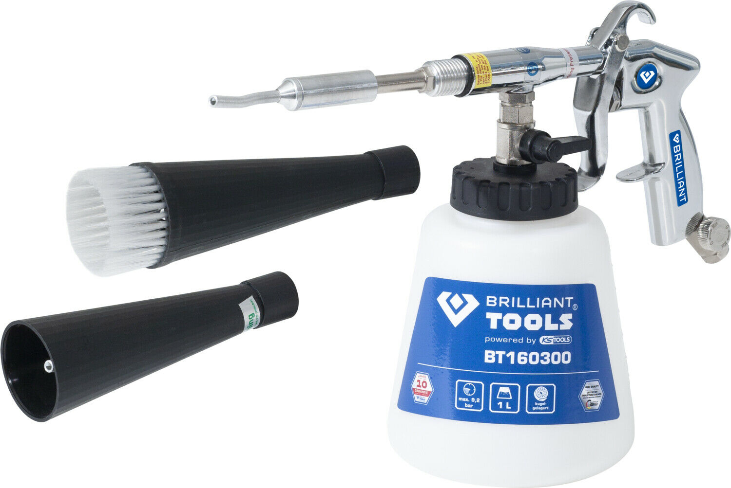 KS Tools Druckluft-Reinigungspistole inkl. Zubehör