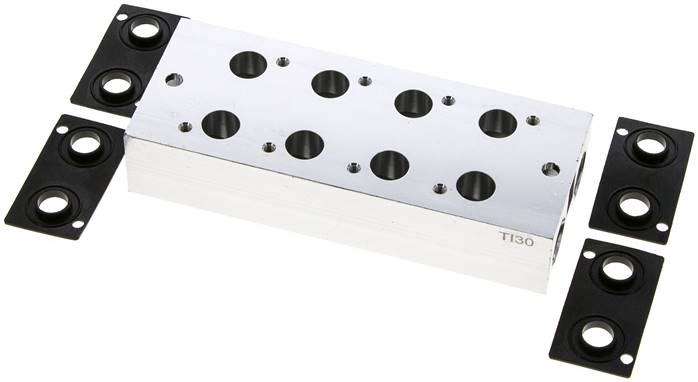 Mehrfachanschlussplatte (4-fach) für 3/2-Wege Ventile zu V 32-4