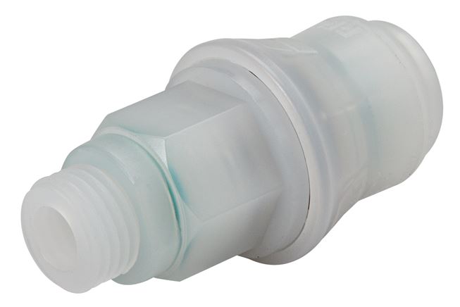 Schnellkupplung (NW5) G 1/4", PVDF (AG)