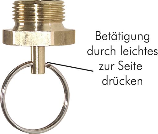 Entwässerungsventil mit Ring M 22x1,5