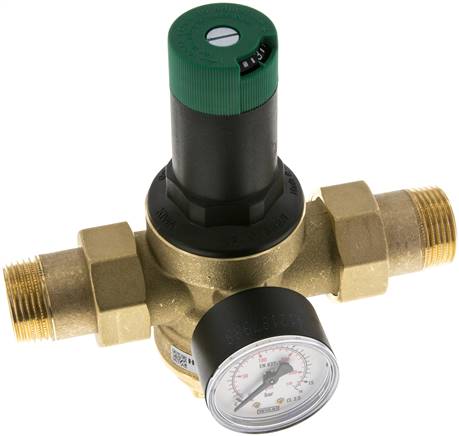 Druckminderer für Trinkwasser R 1", 1,5 - 6 bar, DVGW, PE 25bar