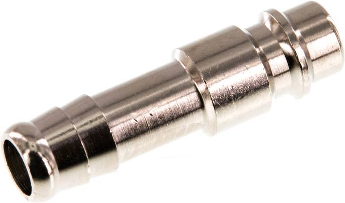 Kupplungsstecker (NW7,2) 9 (3/8")mm Schlauch, Messing vernickelt