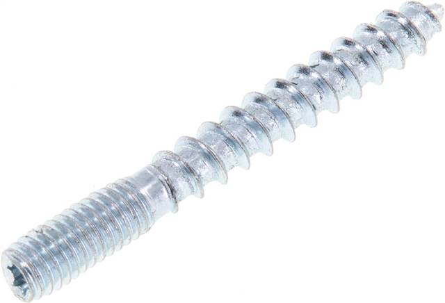 Stockschraube M 6x50, Stahl verzinkt Sternprofil (TX)