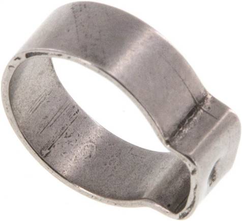1-Ohr-Schlauchschelle 11,8 - 13,8mm, Edelstahl