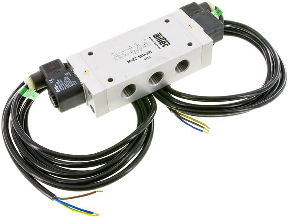 5/2-Wege Magnetimpulsventil, G 1/2", 24 V= (ATEX)