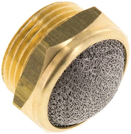 Schalldämpfer G 3/4", Drahtgewebe, Messing