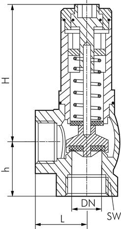 Überströmventil G 3/8", 2 - 8 bar