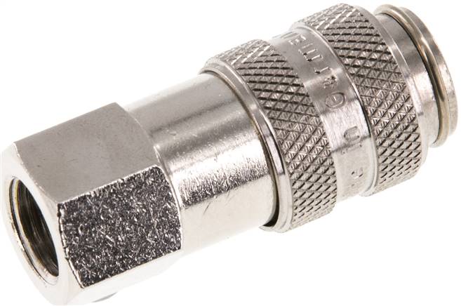 Schnellkupplung (NW5) G 1/8"(IG), Messing vernickelt