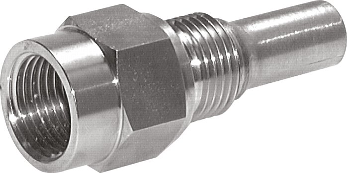 Schutzrohr f. Maschinenthermometer, 400mm, 1.4571