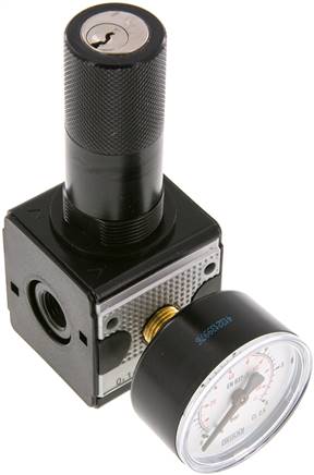 MULTIFIX Druckregler, abschließbar,G 1/4" 0,1 - 3bar