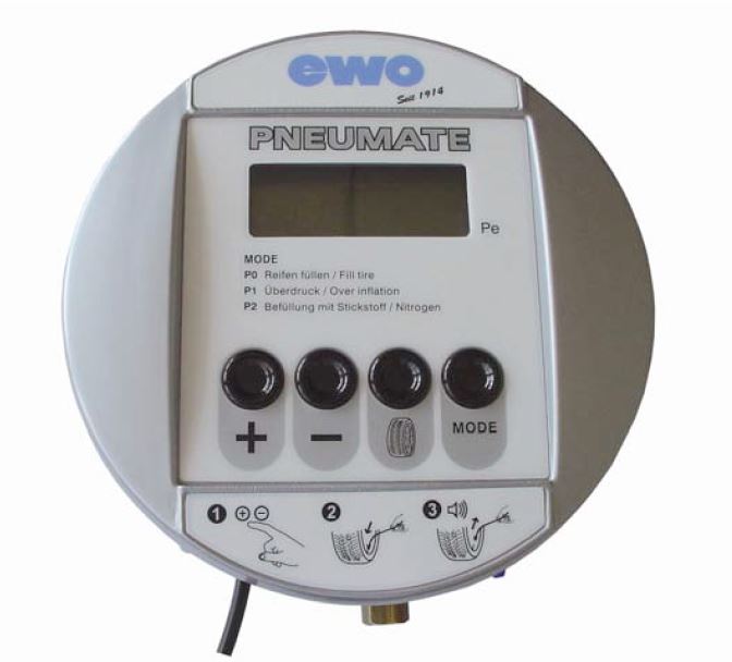 Digitaler Reifenfüllautomat ewo pneumate, Werkstattausführung 10 bar - geeicht